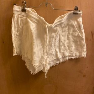 White comfy shorts